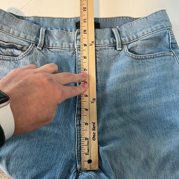 Ann Taylor The Kick Crop High Rise Jeans Size 4 Raw Hem - Picture 16 of 16